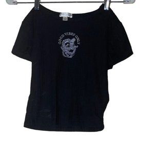 Women’s Crop Top Black SZ Small
